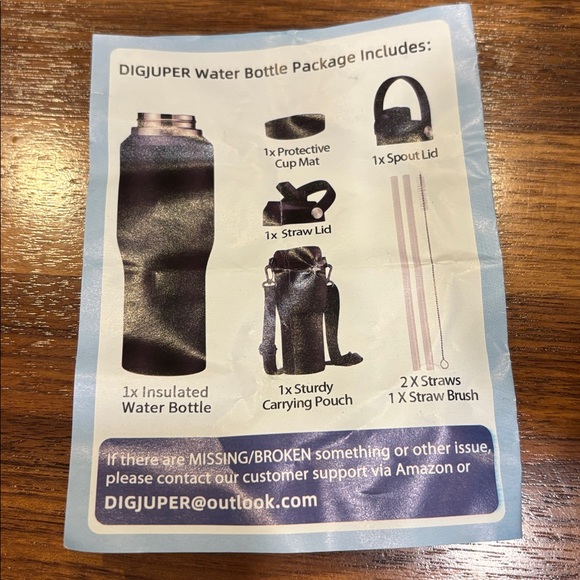 Insulated bottle blue green ombré
Package with Accessories new in package - Picture 4 of 15